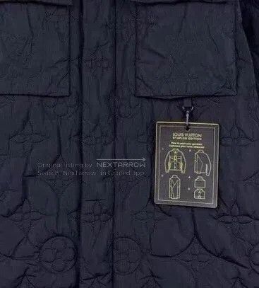 Louis Vuitton Louis Vuitton Black Embossed Corset Cotton Jacket Size US L / EU 52-54 / 3 - 9 Thumbnail