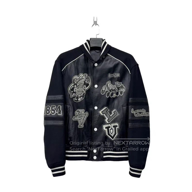 Louis Vuitton Black Labeled Printed Baseball Jacket