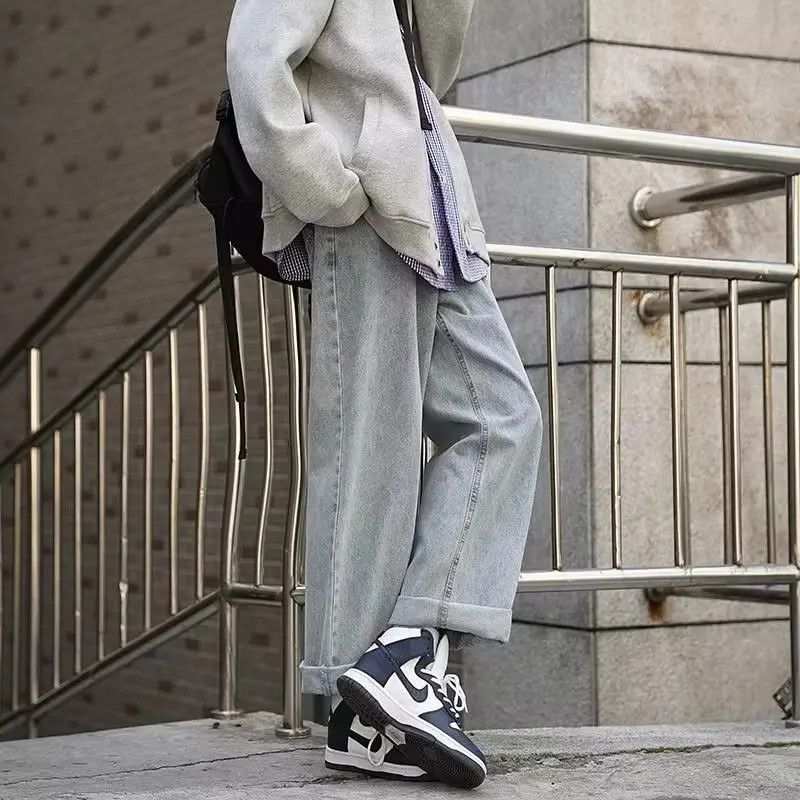 Japanese Brand Retro casual wide leg jeans Size US 32 / EU 48 - 4 Thumbnail