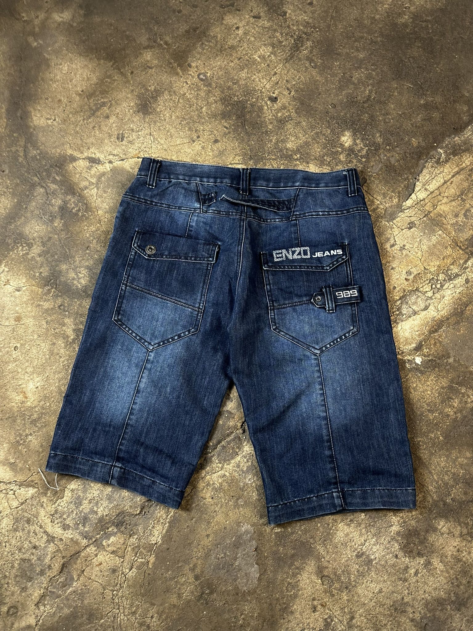 JNCO × Vintage Vintage Y2k Avant Garde Oversized Faded Jeans Shorts 2000s Size US 34 / EU 50 - 8 Thumbnail