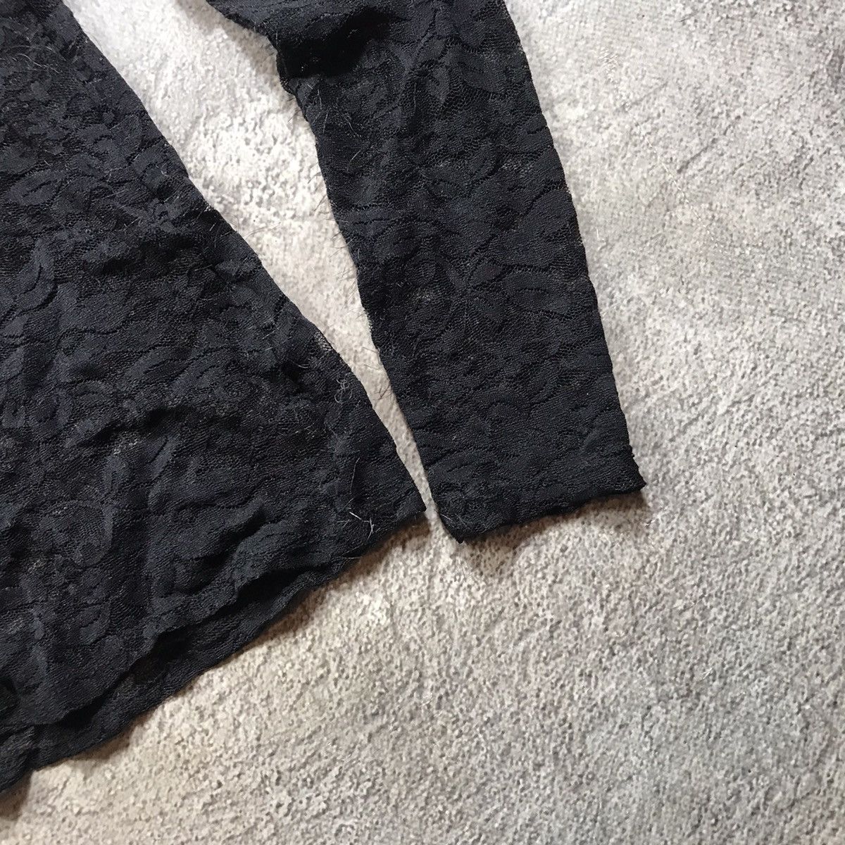 Vintage Vintage Y2K Mesh Longsleeve Abstract Textured Grunge Faded S Size S / US 4 / IT 40 - 5 Thumbnail