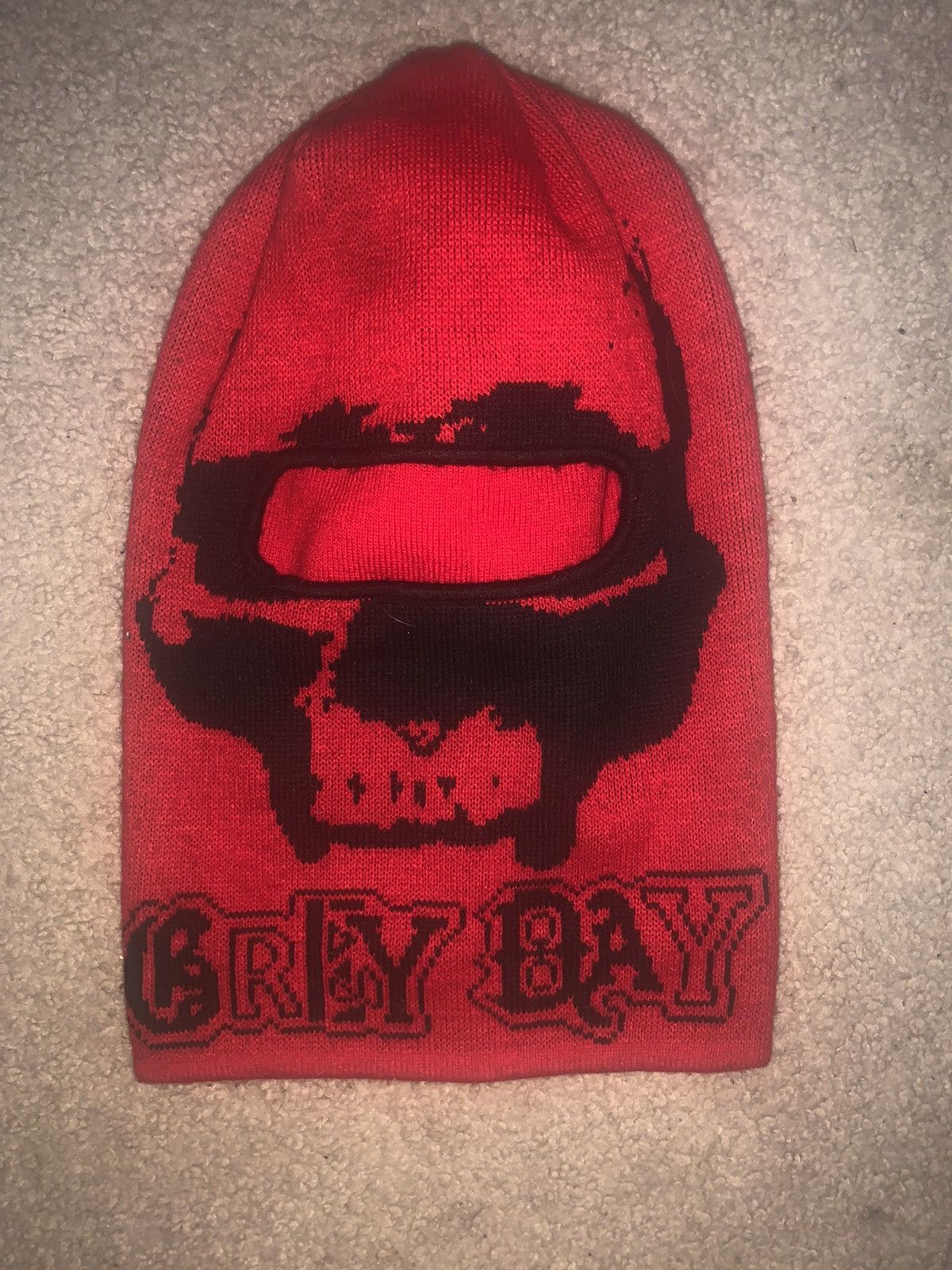 image of G59 Records G59 Red Grey Day Ski Mask, Men's