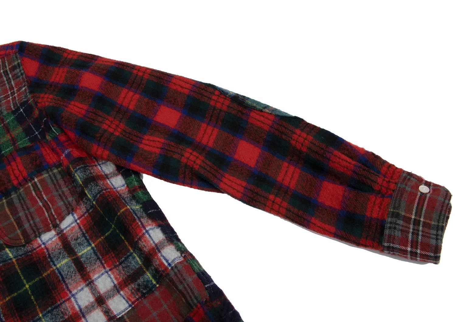 Junya Watanabe Wool Crazy Check Flannel Shirt in Red and Green S Size US S / EU 44-46 / 1 - 6 Thumbnail