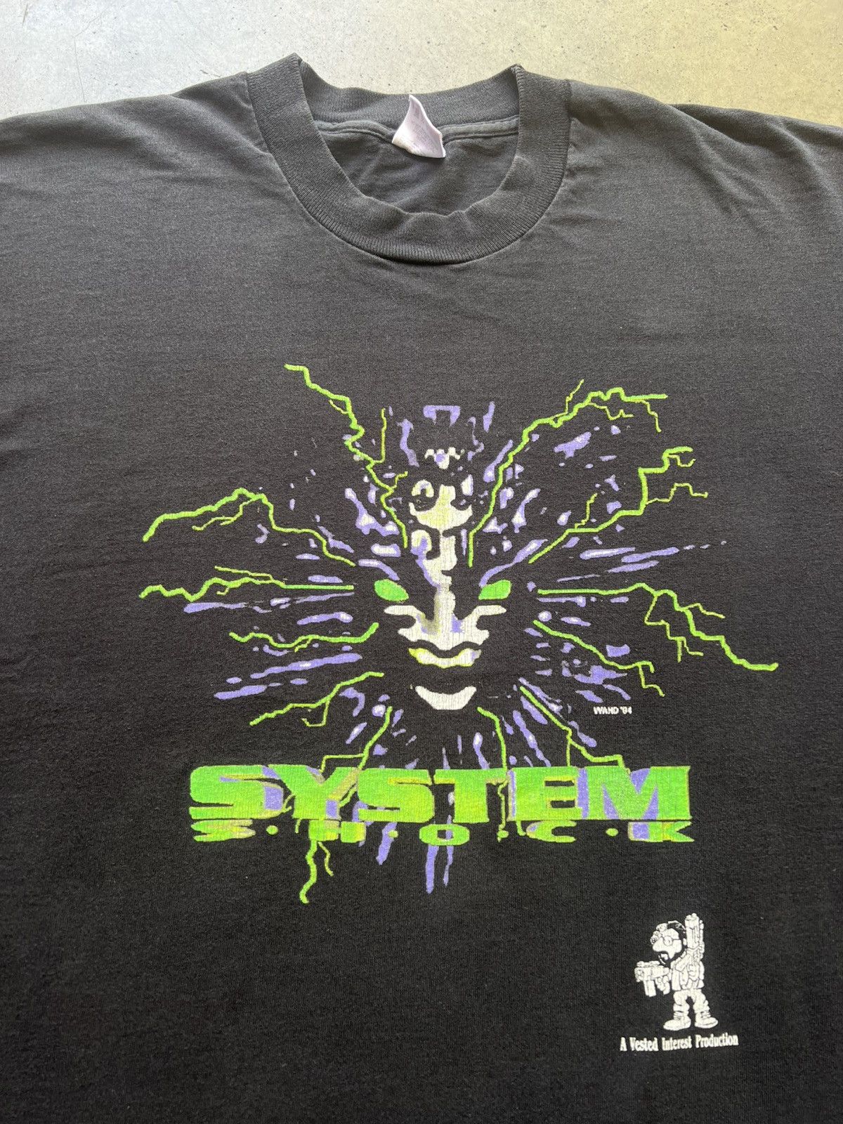 Fruit Of The Loom × Vintage VTG 1994 System Shock Video Game Tee Shirt Promo Bioshock Size US XL / EU 56 / 4 - 1 Thumbnail