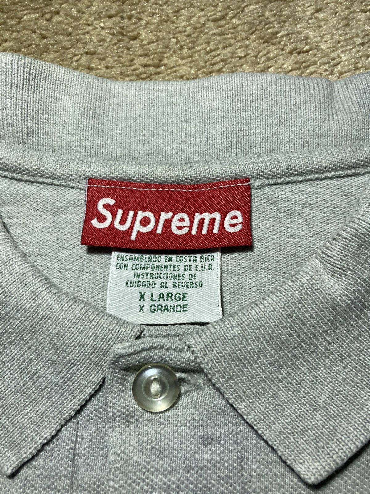 Supreme 1996 Supreme Rhombus Diamond Logo Polo 90s OG Retro XL Baggy Size US XL / EU 56 / 4 - 5 Thumbnail
