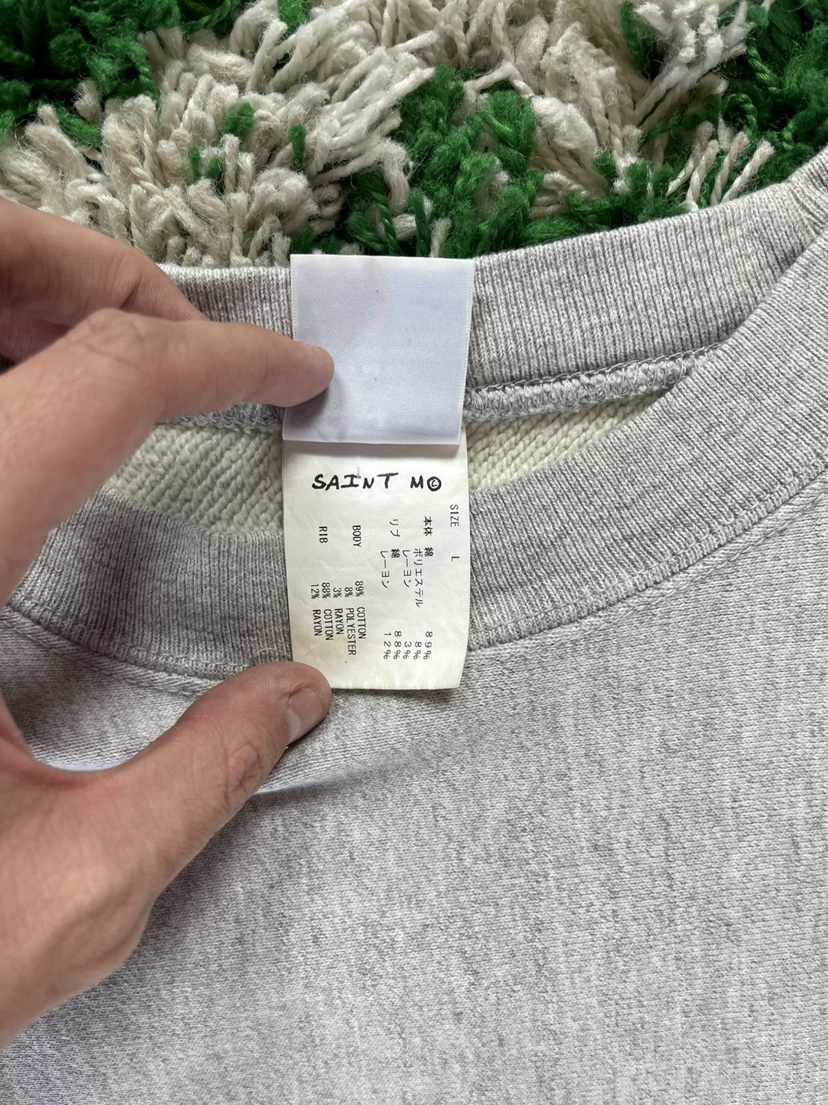 Saint Michael Saint Michael x Champion Parody Crewneck Size US L / EU 52-54 / 3 - 4 Thumbnail