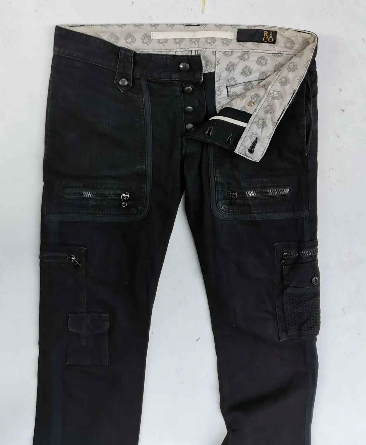 Designer × Japanese Brand Rare!!! Rico Tactical Cargo Multipocket Pants Size US 35 - 3 Thumbnail