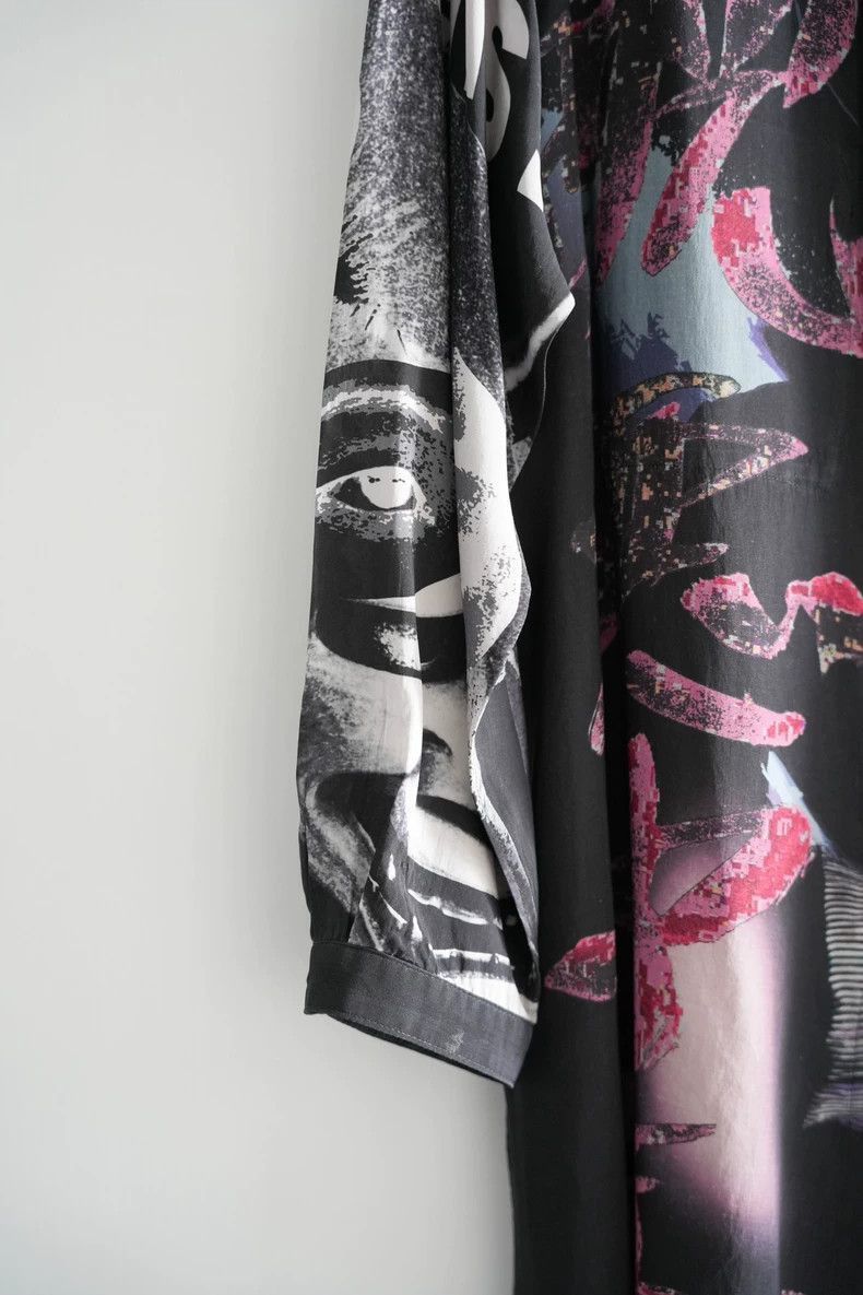 Yohji Yamamoto Yohji Yamamoto Yohji Yamamoto Printed Long Sleeve Shirt Size US M / EU 48-50 / 2 - 4 Thumbnail