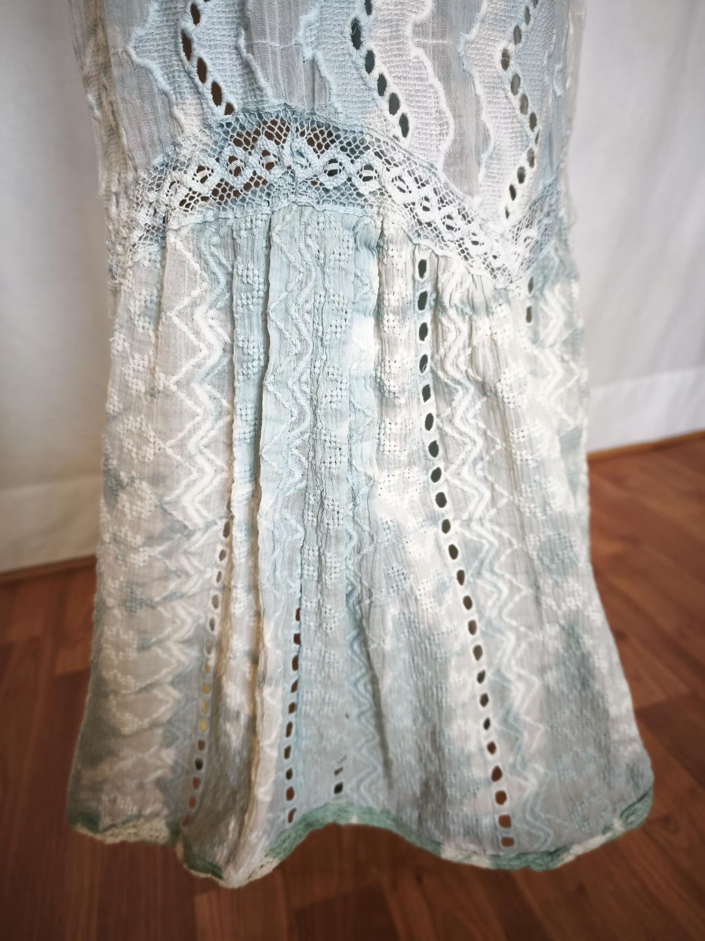Other Y2K flare leg lace pants cotton lace bell bottom boho pant Size 26" / US 2 / IT 38 - 8 Thumbnail