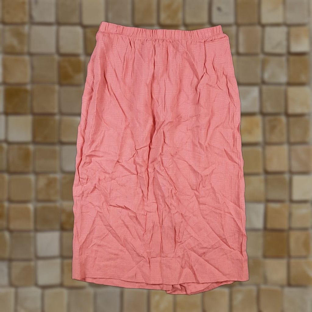 Pinko Vintage Pink Women's Size 6 Knee Length Pencil Skirt 90s Boho Retro Summer Stretch Cotton Size 28" / US 6 / IT 42 - 1 Thumbnail