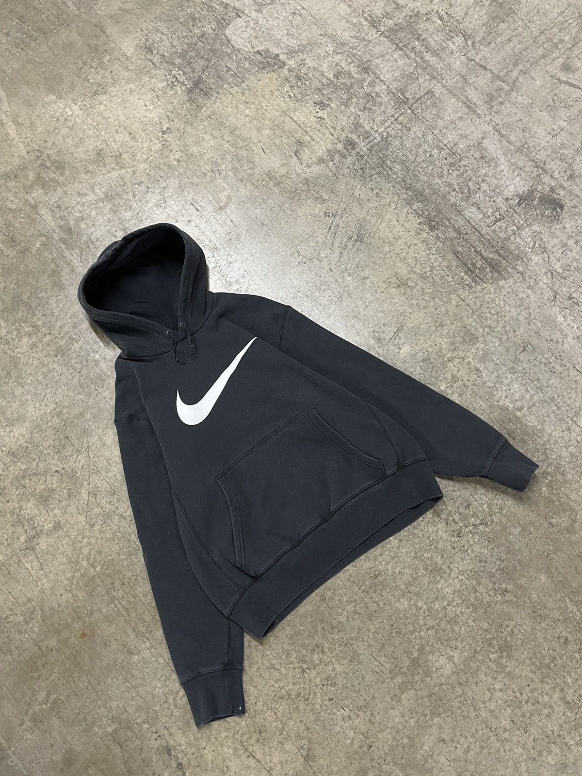 Nike × Vintage Nike center swoosh hoodie y2k streetwear hype rare skater Size US L / EU 52-54 / 3 - 2 Thumbnail