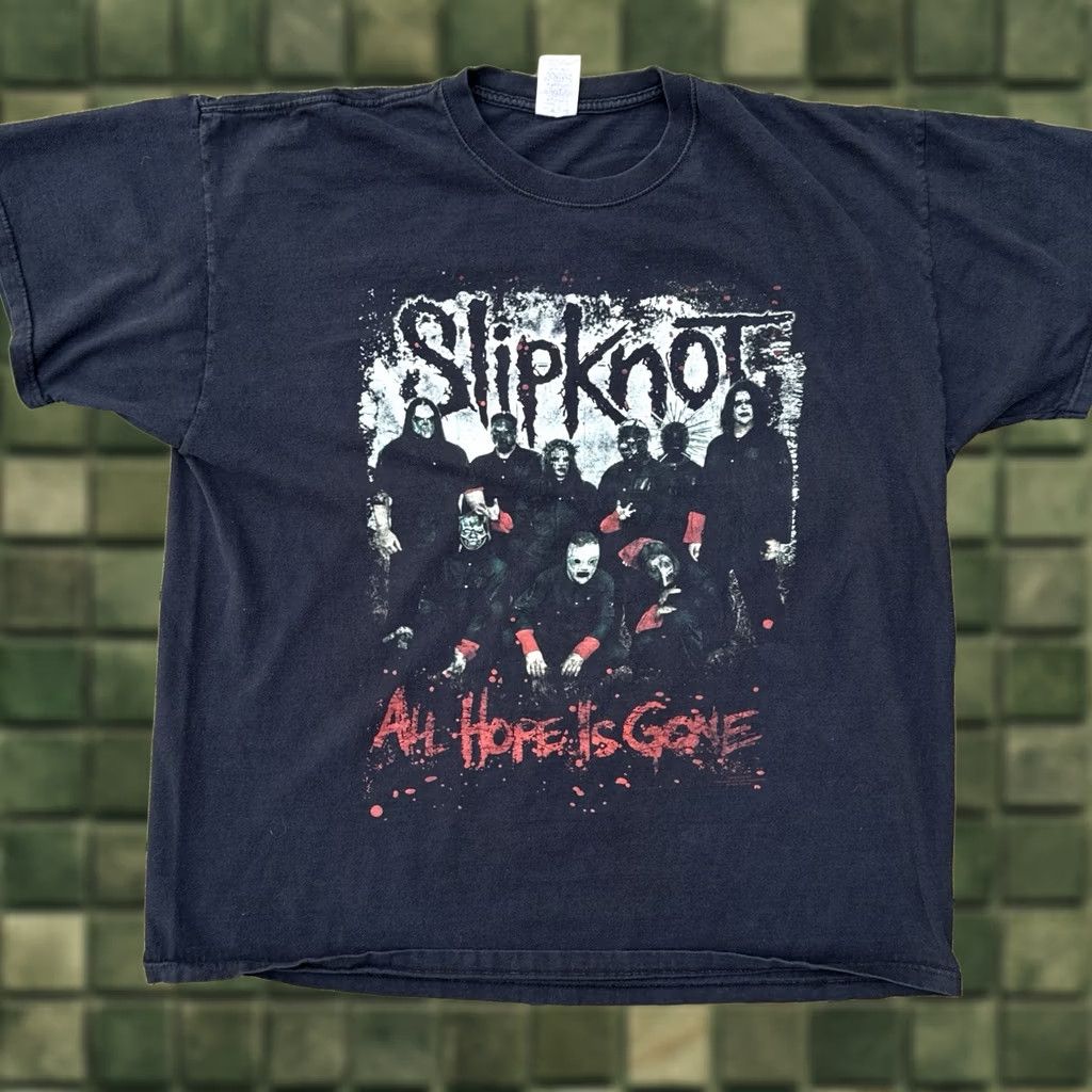 Jerzees VINTAGE Slipknot All Hope Is Gone Band Shirt 2XL Black Metal 2007 Size US XXL / EU 58 / 5 - 1 Thumbnail