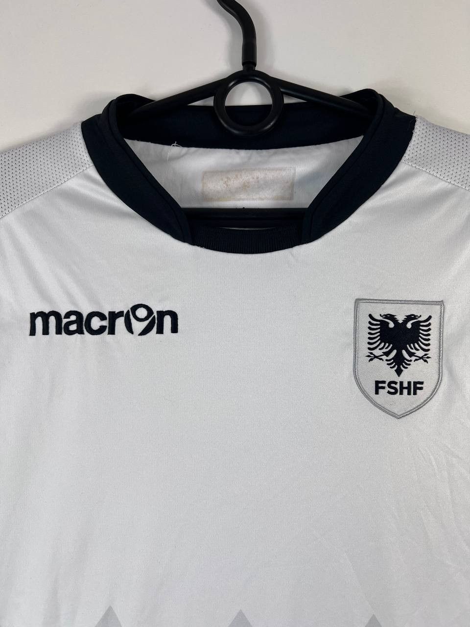 Macron Macron Albania National Team FSHF Soccer Jersey White Size M Size US M / EU 48-50 / 2 - 2 Thumbnail