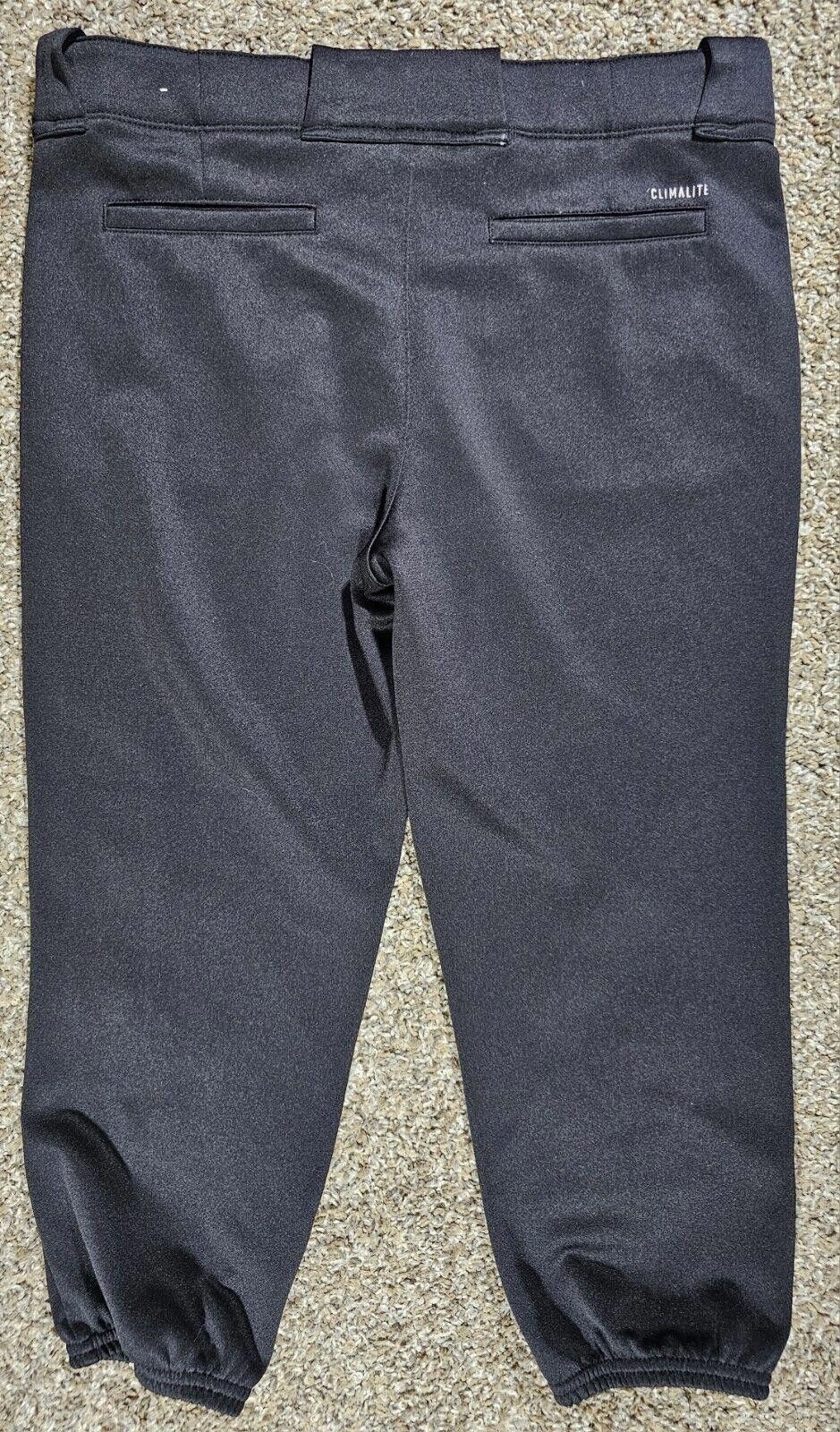 Adidas Adidas Climalite Traditional Baseball Softball Pants Black M Size ONE SIZE - 8 Thumbnail
