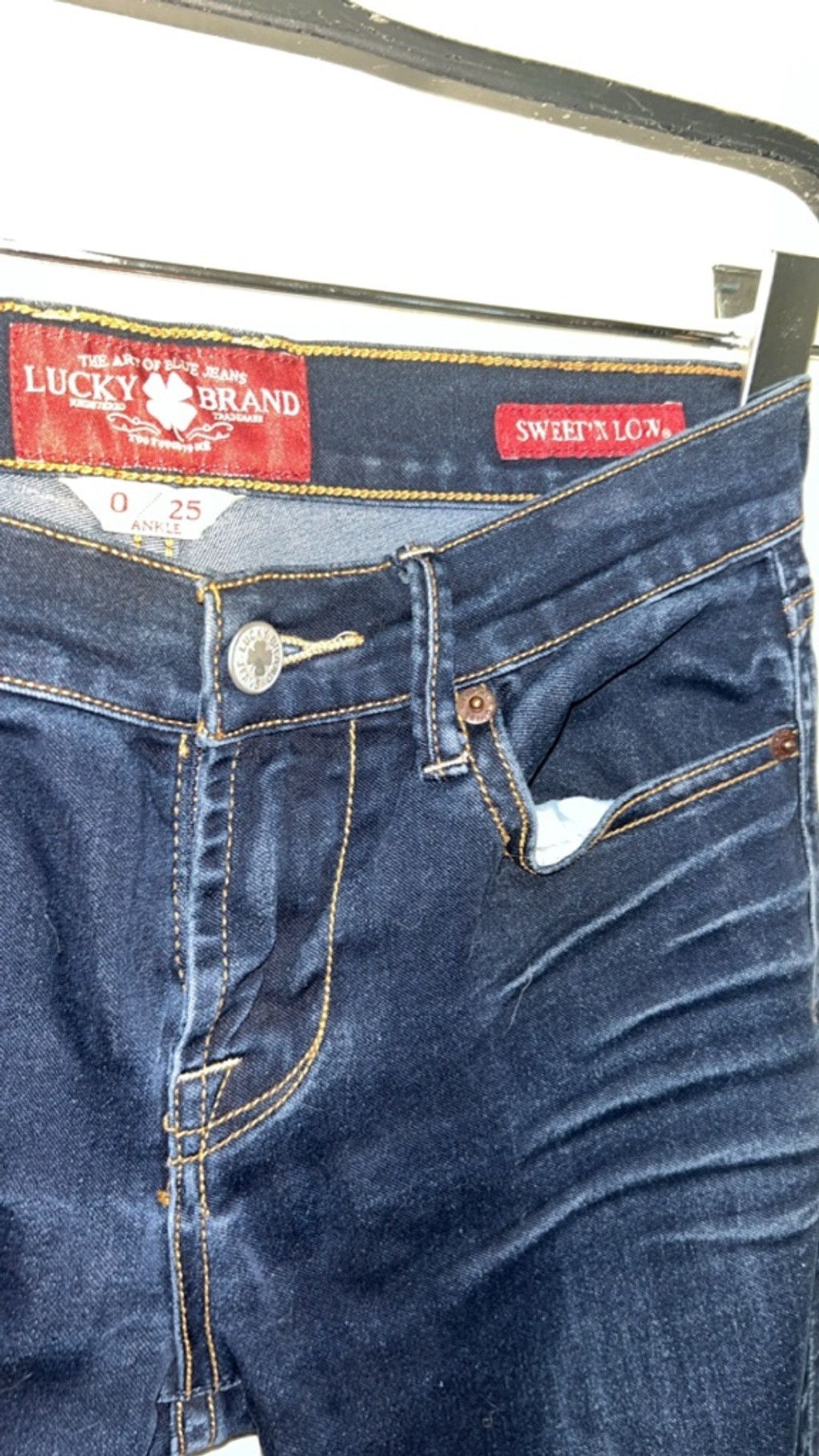 Lucky Brand Women's Lucky Brand Sweet N Low Ankle Jeans Size 25 Blue Size 25" / US 0 / IT 36 - 2 Thumbnail