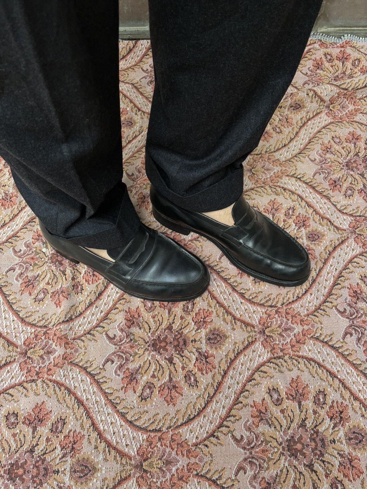 J.M. Weston J.M.WESTON split toe penny loafers model 180 Size US 8 / EU 41 - 17 Thumbnail