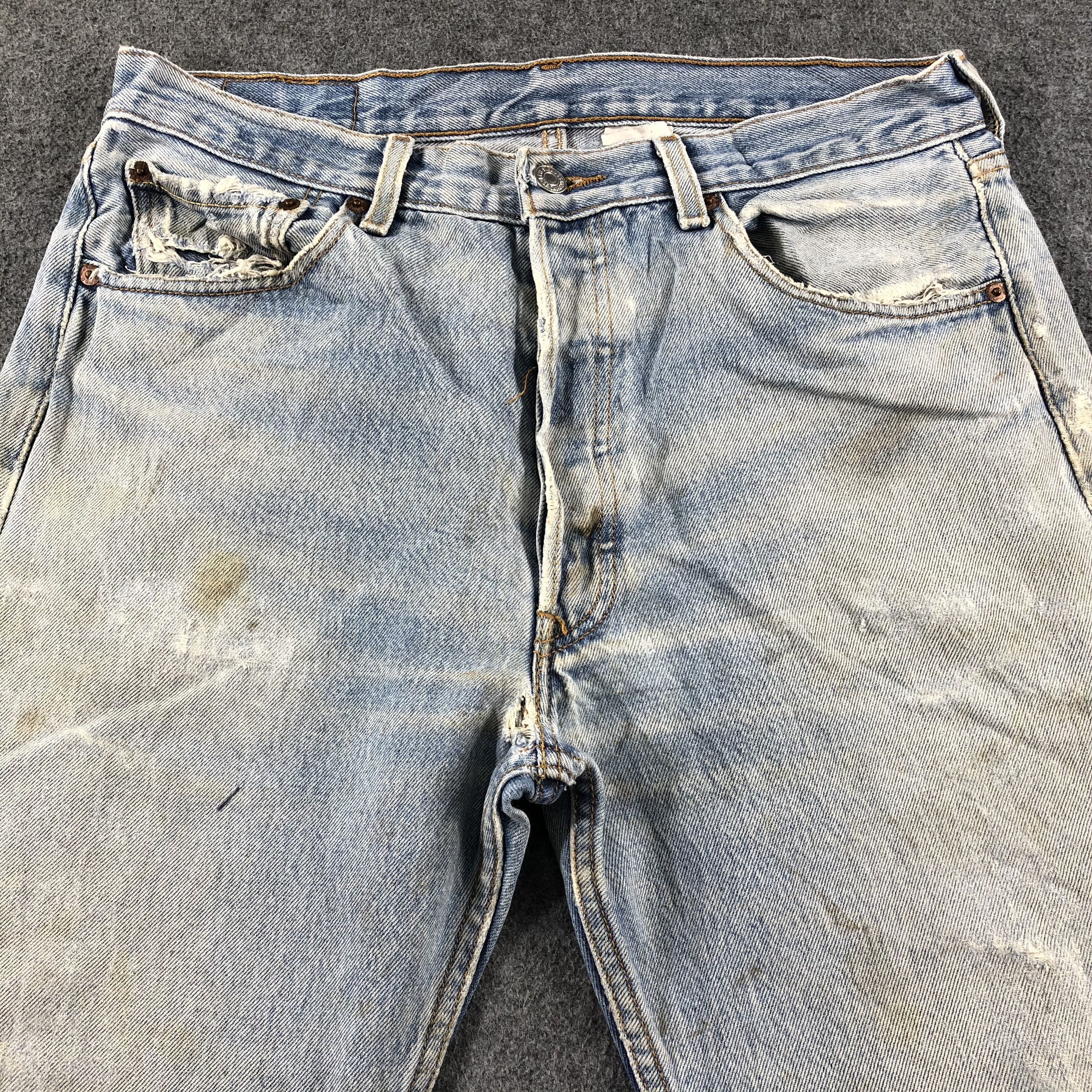 Levi's Vintage Blue Wash Levis 501 Jeans-J2578 Size US 32 / EU 48 - 3 Thumbnail