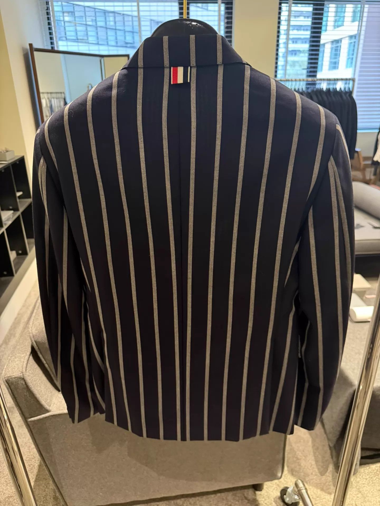 Thom Browne Thom Browne Rare Navy Stripe Wool Suit Size 0 Size US XS / EU 42 / 0 - 2 Thumbnail