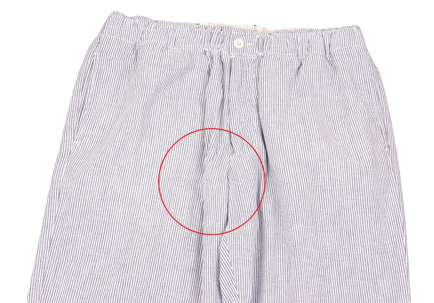 Engineered Garments Stripe Elastic Waist Pants in White Gray Size M Size US 34 / EU 50 - 2 Thumbnail