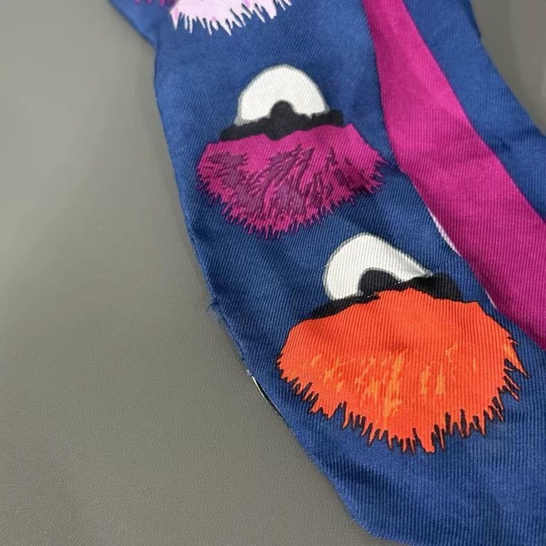 Fendi Fendi Silk Scarf with Colorful Design Size ONE SIZE - 5 Thumbnail