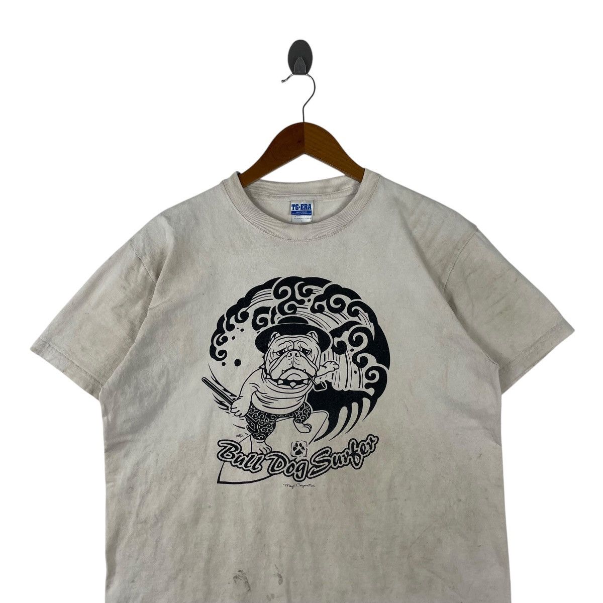 Vintage Vintage Bulldog Surfer Tee Shirt Size US L / EU 52-54 / 3 - 2 Thumbnail