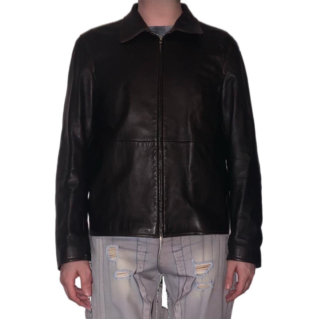 Hugo Boss Hugo Boss Leather Coat Size US XL / EU 56 / 4 - 4 Thumbnail