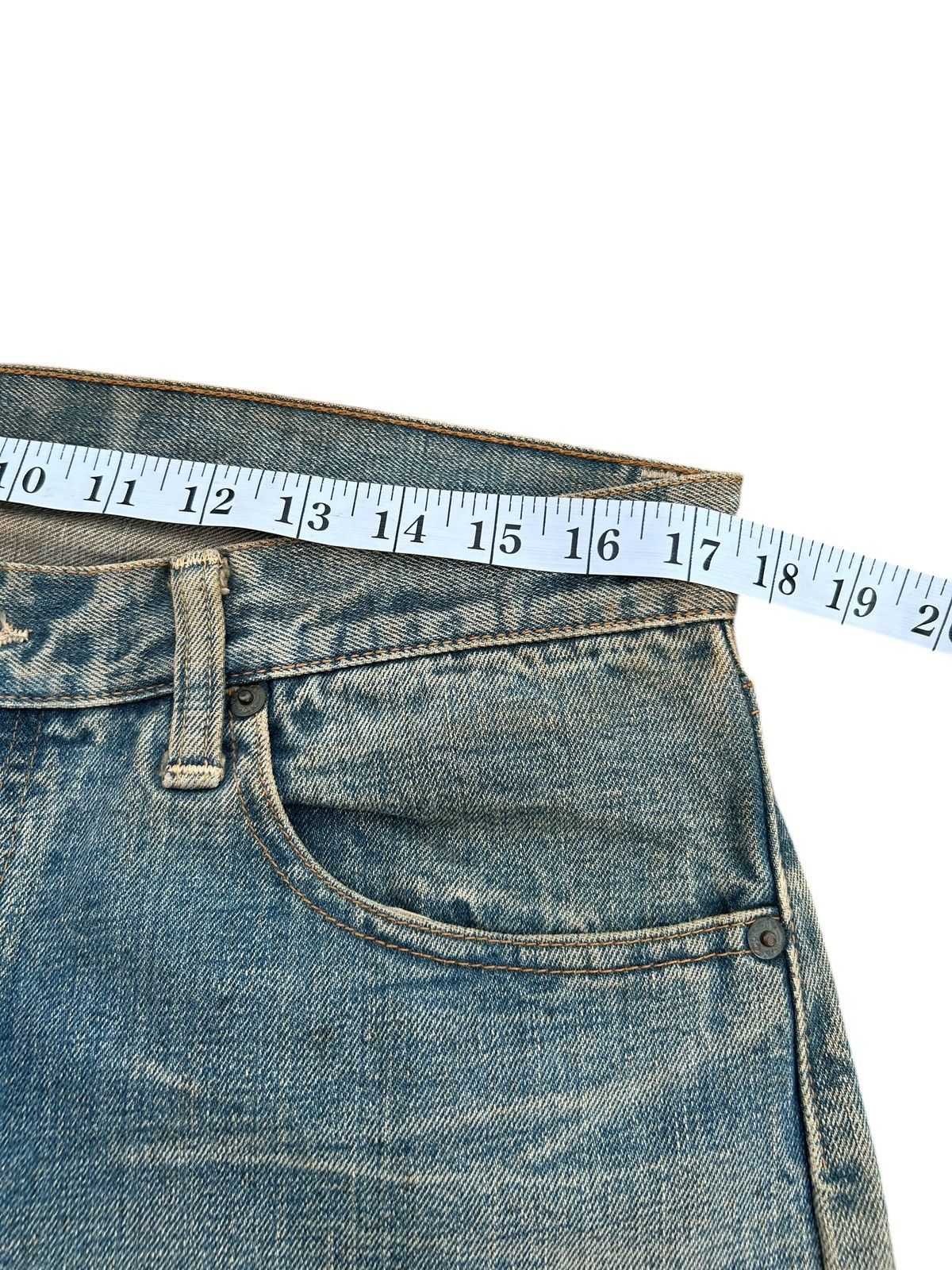 Kapital Vintage Warehouse Selvedge Distressed Rusty Dirty Denim Jean Size US 35 - 19 Thumbnail
