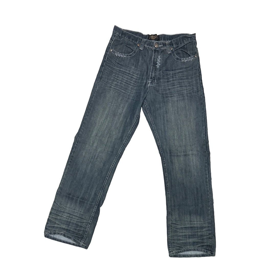 Other Y2K Embroidered Cross Jeans Size US 34 / EU 50 - 3 Thumbnail