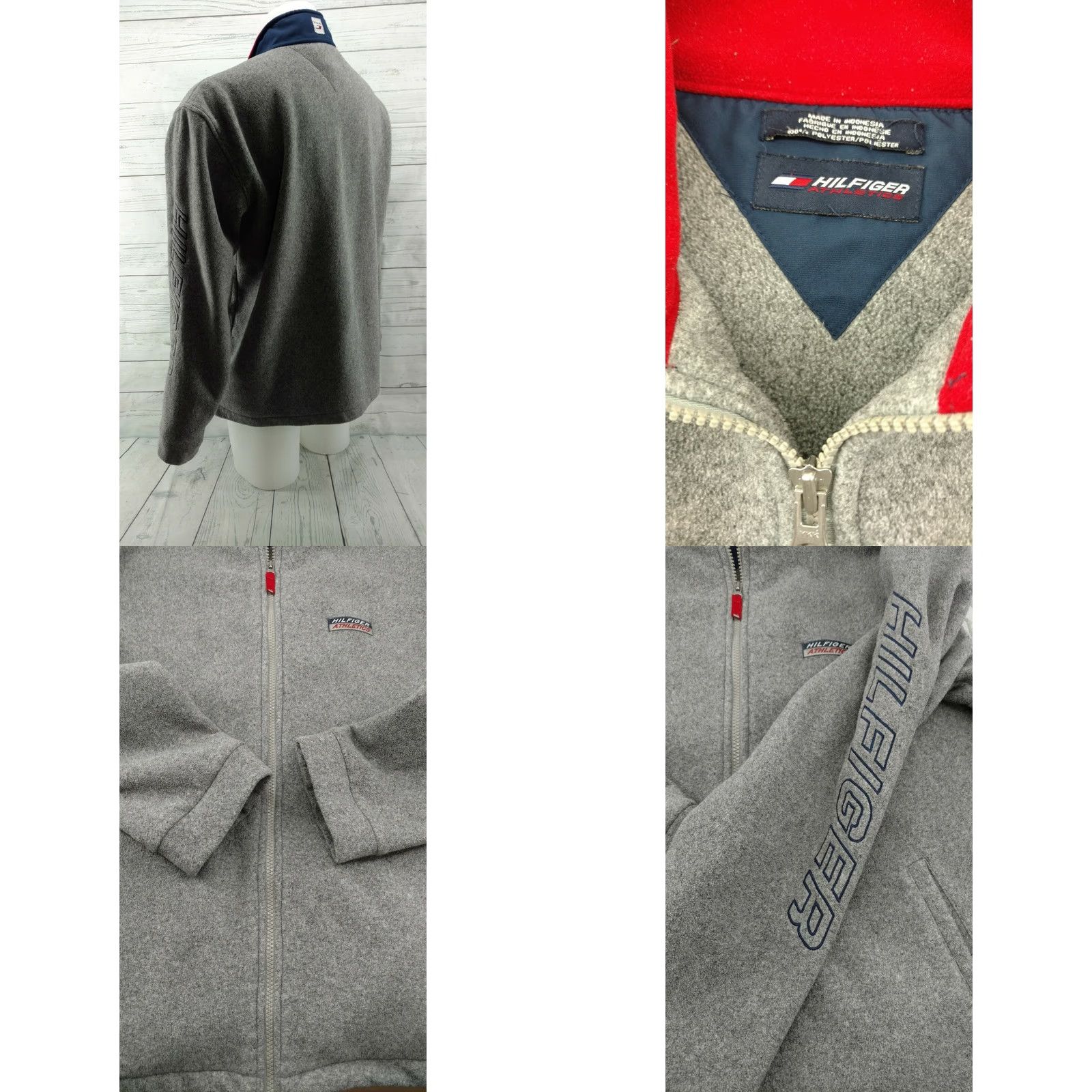 Tommy Hilfiger TOMMY HILFIGER ATHLETICS FLEECE JACKET COAT MENS XL Full Zip Size US XL / EU 56 / 4 - 8 Thumbnail