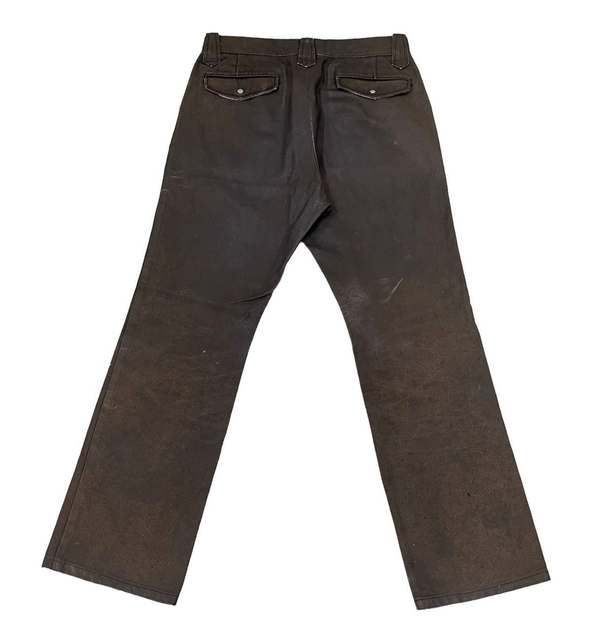 Japanese Brand Vintage Semantic Design Suede Cowhide Leather Pants Size US 31 - 2 Thumbnail