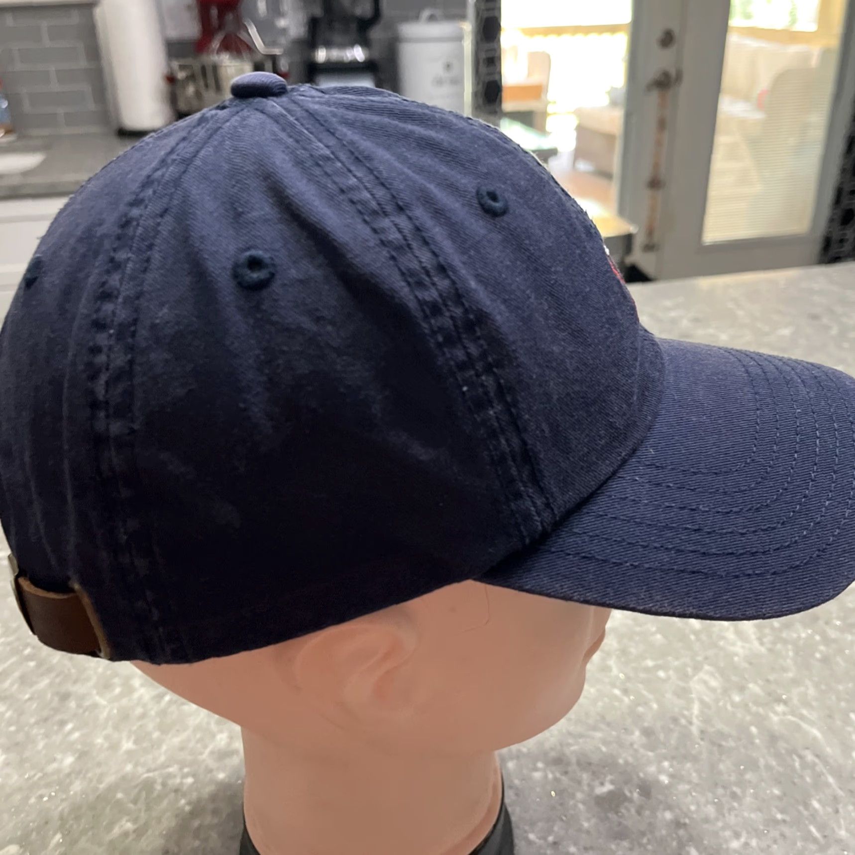 Vineyard Vines Vineyard Vines Strapback Hat Baseball Cap Men One Size Navy Blue Lacrosse Logo Cotton Dad Size ONE SIZE - 4 Thumbnail