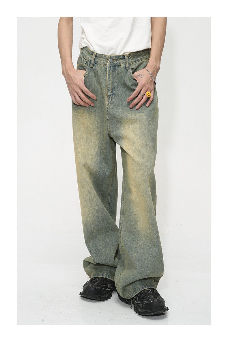 Japanese Brand × Jean Japanese loose retro distressed gradient jeans Size US 32 / EU 48 - 3 Thumbnail