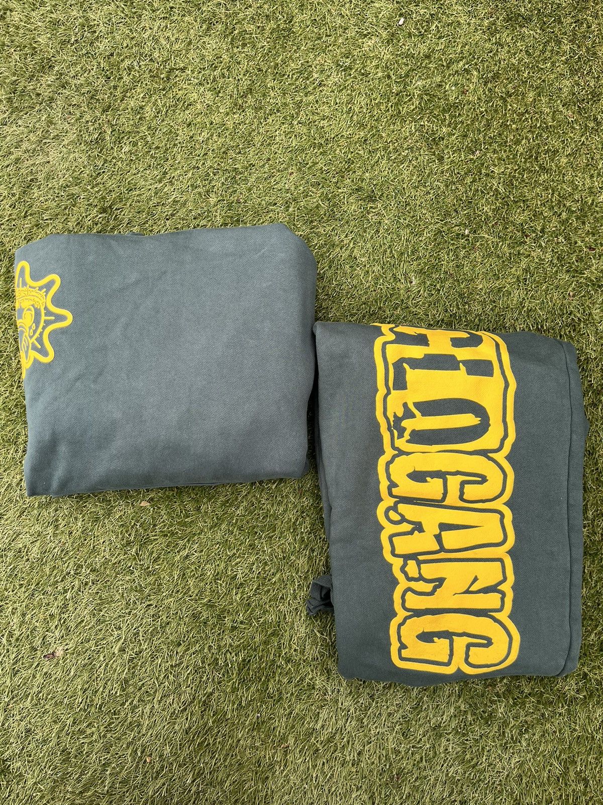 image of Avant Garde Glo Sun Font Hoodie/sweatpants in Grey, Men's (Size Small)