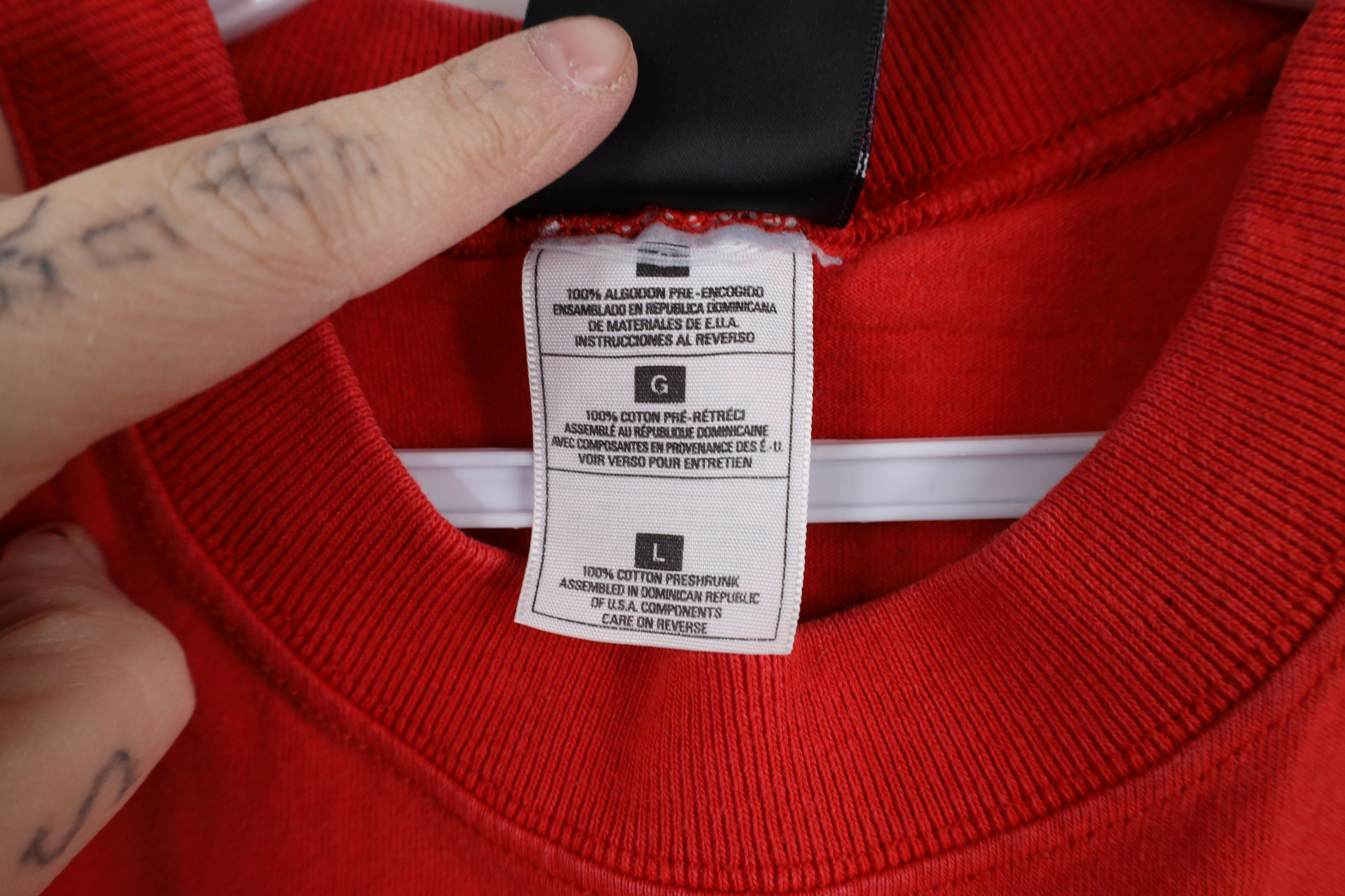 Vintage Vintage 90s Ohio State University Football T-Shirt Red Size US L / EU 52-54 / 3 - 9 Thumbnail