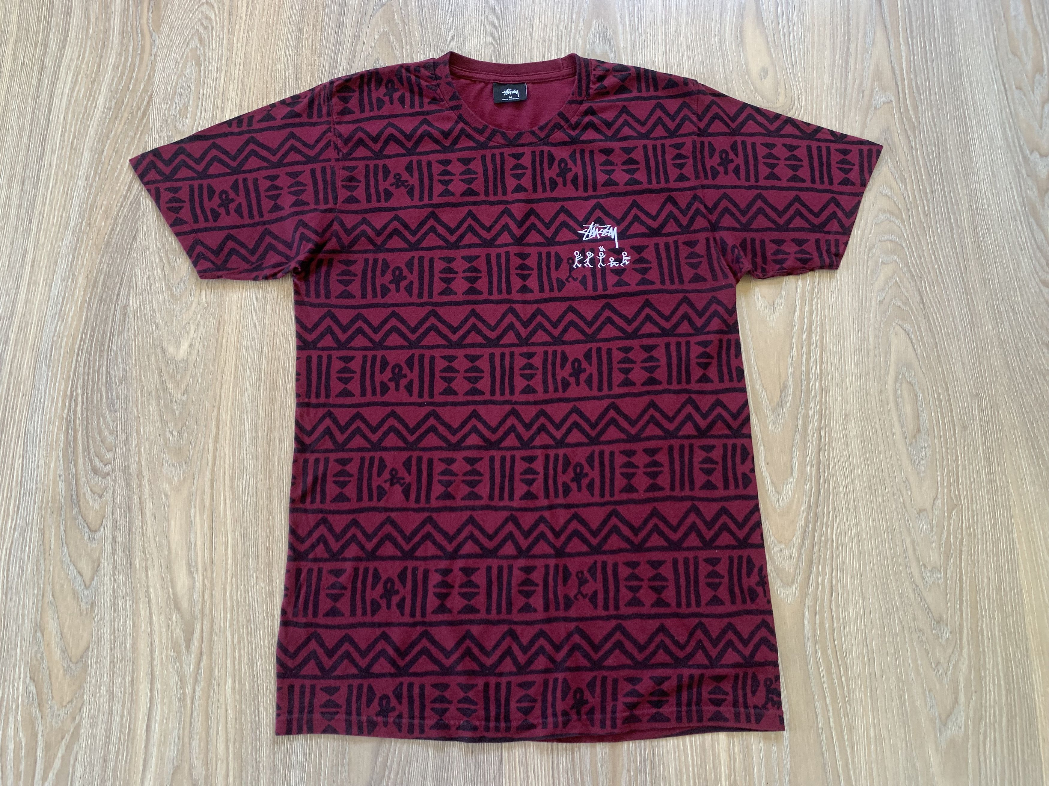 Stussy Rare Stussy x A Tribe Called Quest Tribal AOP Red T Shirt Size US M / EU 48-50 / 2 - 2 Thumbnail