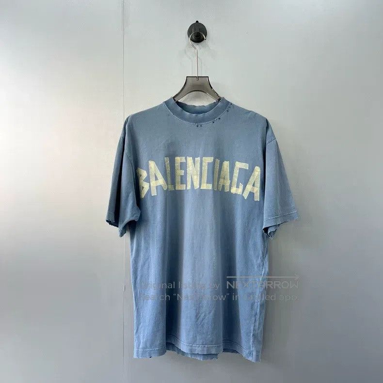 Balenciaga Balenciaga Masking Tape Type Short Sleeve T-Shirt Size US XXS / EU 40 - 1 Thumbnail