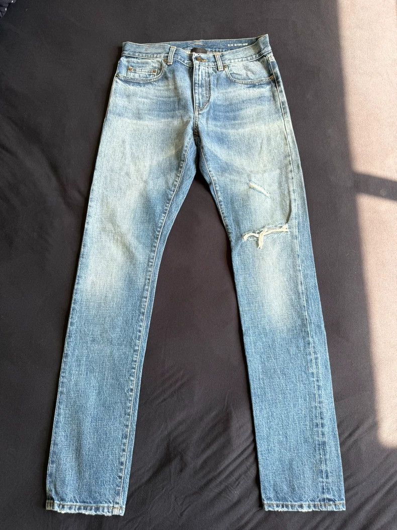 Yves Saint Laurent Slim Fit Denim Pants by Saint Laurent-dmc Size US 31 - 1 Thumbnail