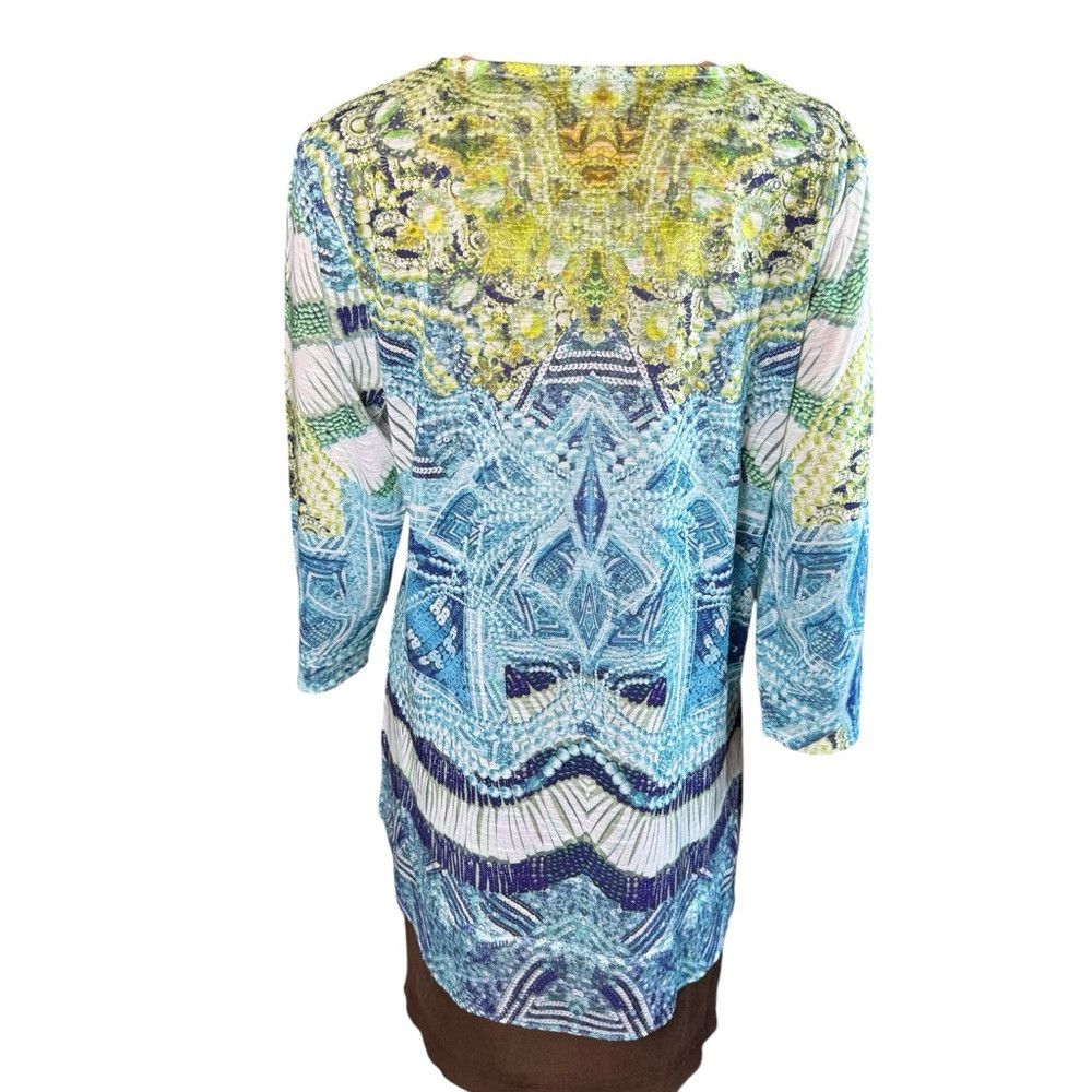 Chicos New Chico's Embroidered Inset Top Size 1 US M Size M / US 6-8 / IT 42-44 - 6 Thumbnail