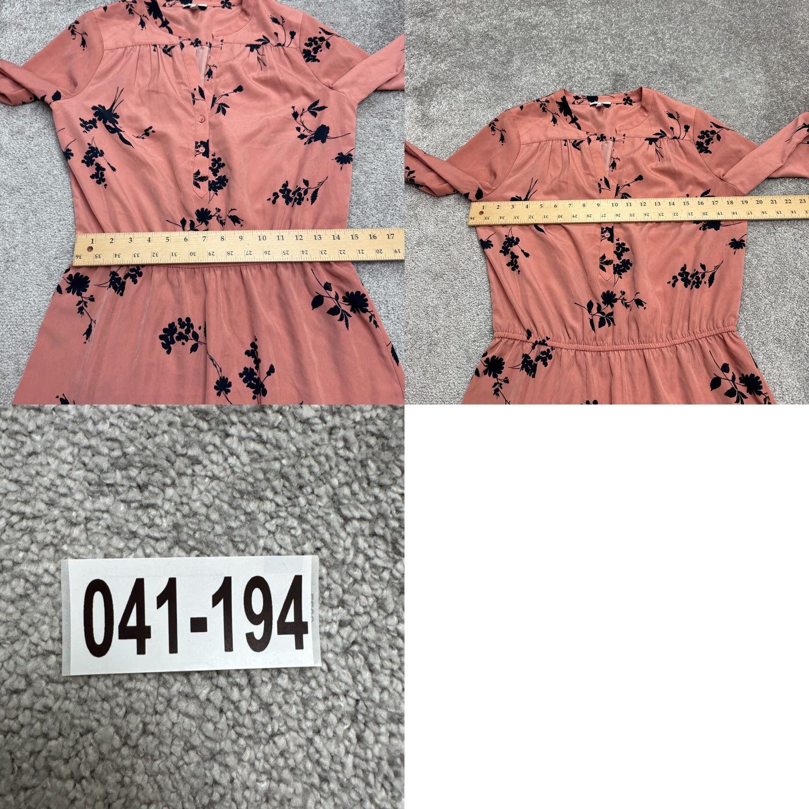 Missguided Joie Acey Floral Ruffle Mini Dress Women Medium Pink Black Long Sleeve Button Up Size S / US 4 / IT 40 - 9 Thumbnail