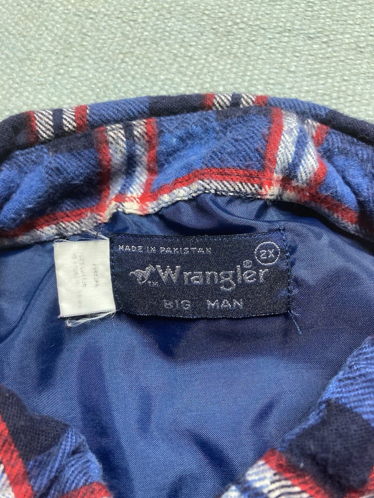 Vintage Vtg flannel shirt wrangler distressed plaid soft men’s XXL Size US XXL / EU 58 / 5 - 5 Thumbnail