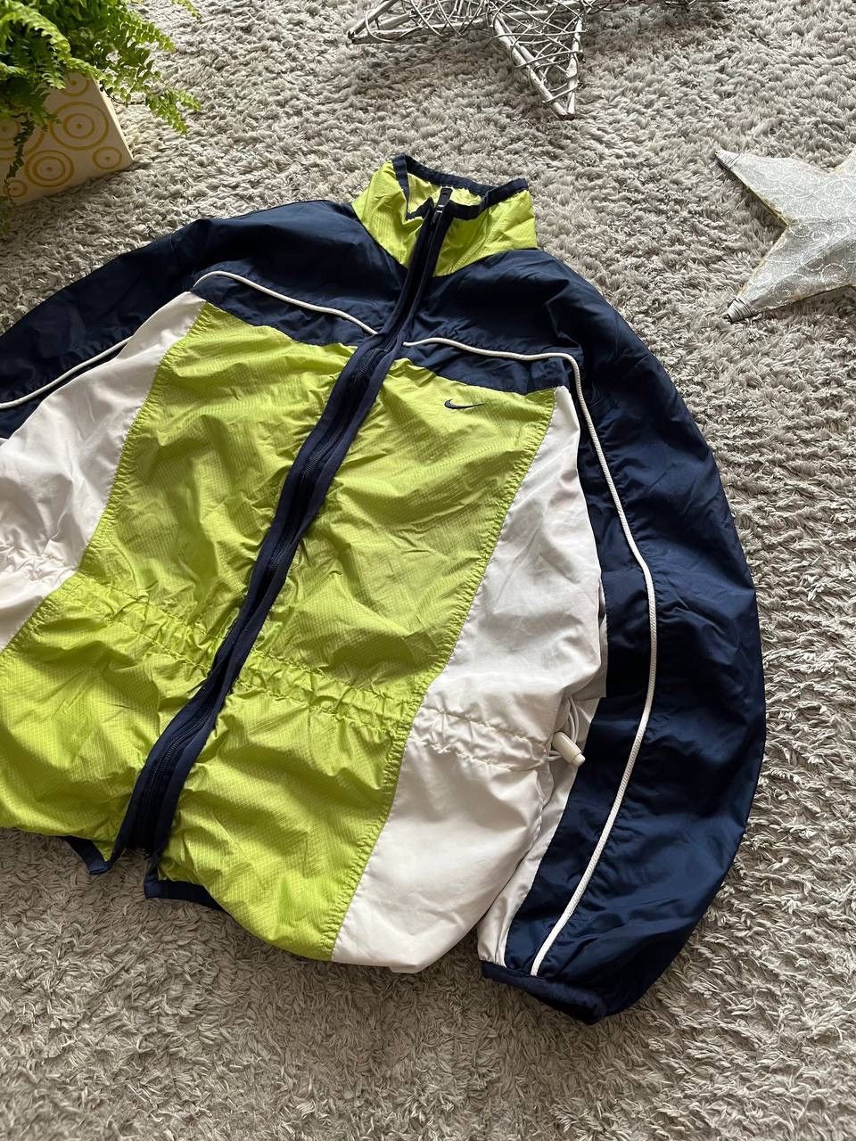 Nike × Vintage Vintage 90s Nike Jacket Nylon Big Logo Swoosh Size US S / EU 44-46 / 1 - 8 Thumbnail
