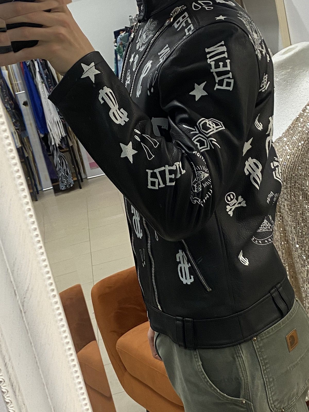 Philipp Plein Very Rare Limited Edition Philipp Plein Leather Jacket Size US M / EU 48-50 / 2 - 13 Thumbnail