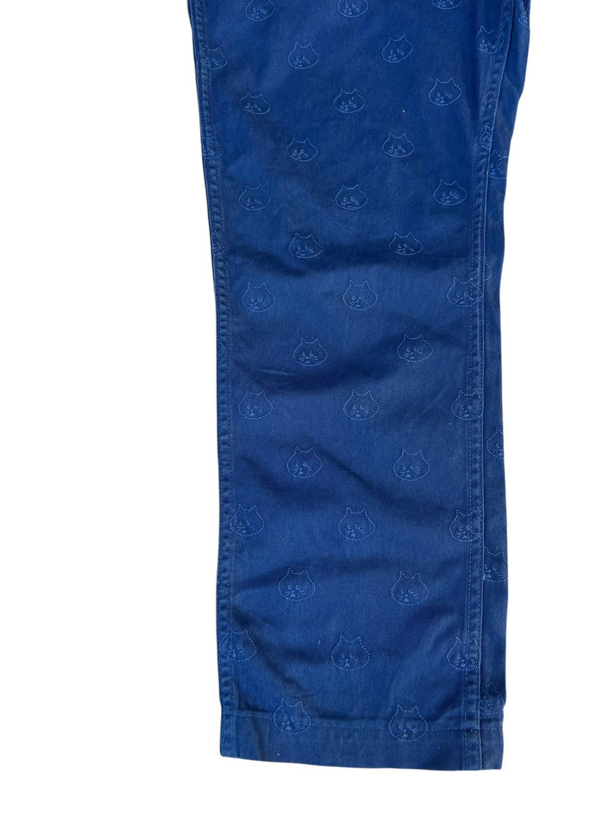 Issey Miyake Issey Miyake, Ne-net All Over Embroidery Cat Head Crop Pant Size US 30 / EU 46 - 9 Thumbnail