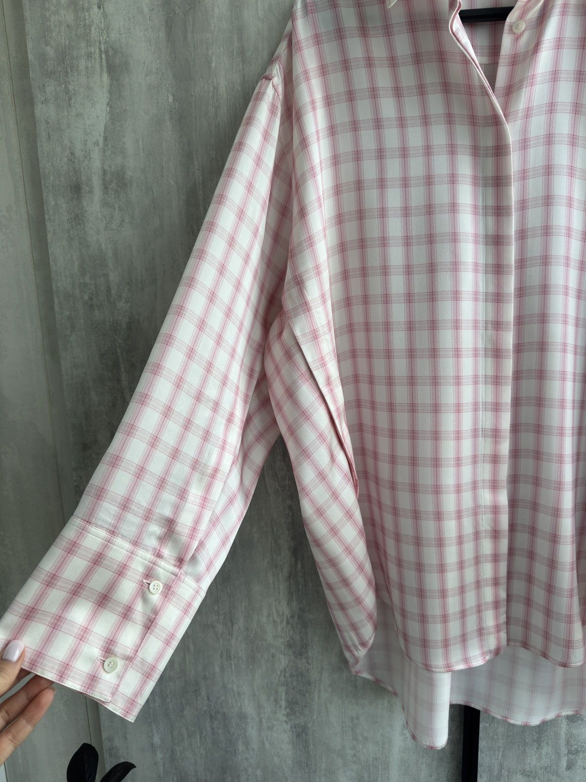 Loewe Loewe oversized embroidered checked silk shirt Size M / US 6-8 / IT 42-44 - 6 Thumbnail
