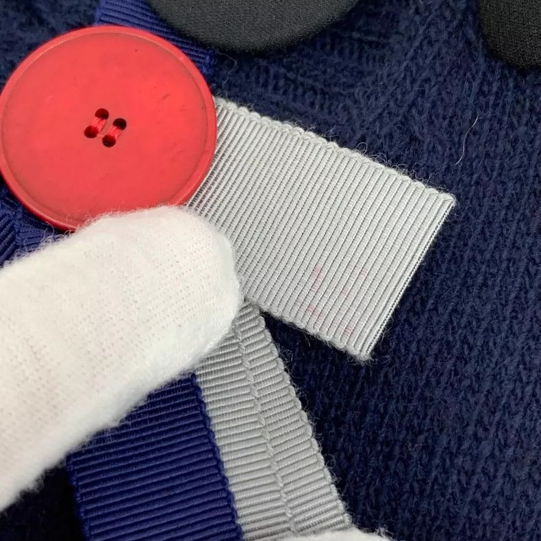 Loewe Loewe Dark blue wool button ribbon decorated long sleeve k Size XS / US 0-2 / IT 36-38 - 9 Thumbnail