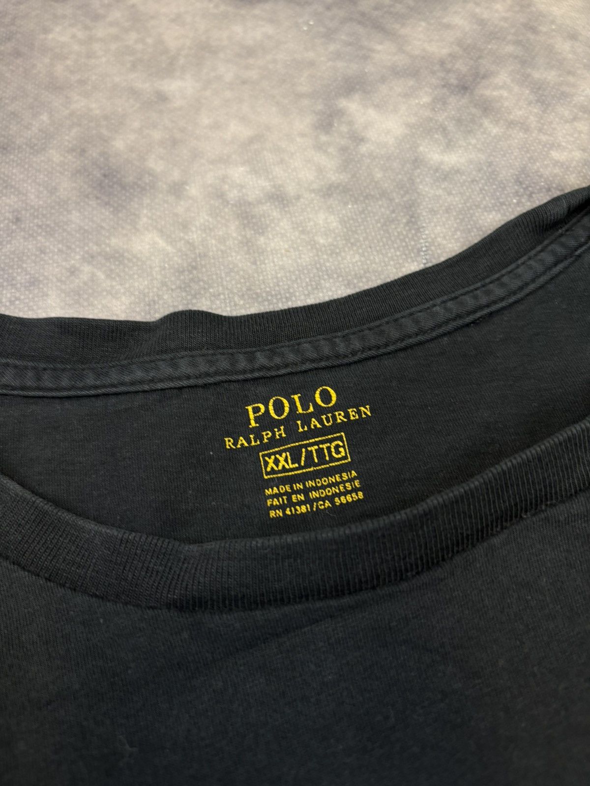 Polo Ralph Lauren × Vintage Polo Ralph Lauren basic t shirt small pony black chief keef Size US XXL / EU 58 / 5 - 3 Thumbnail
