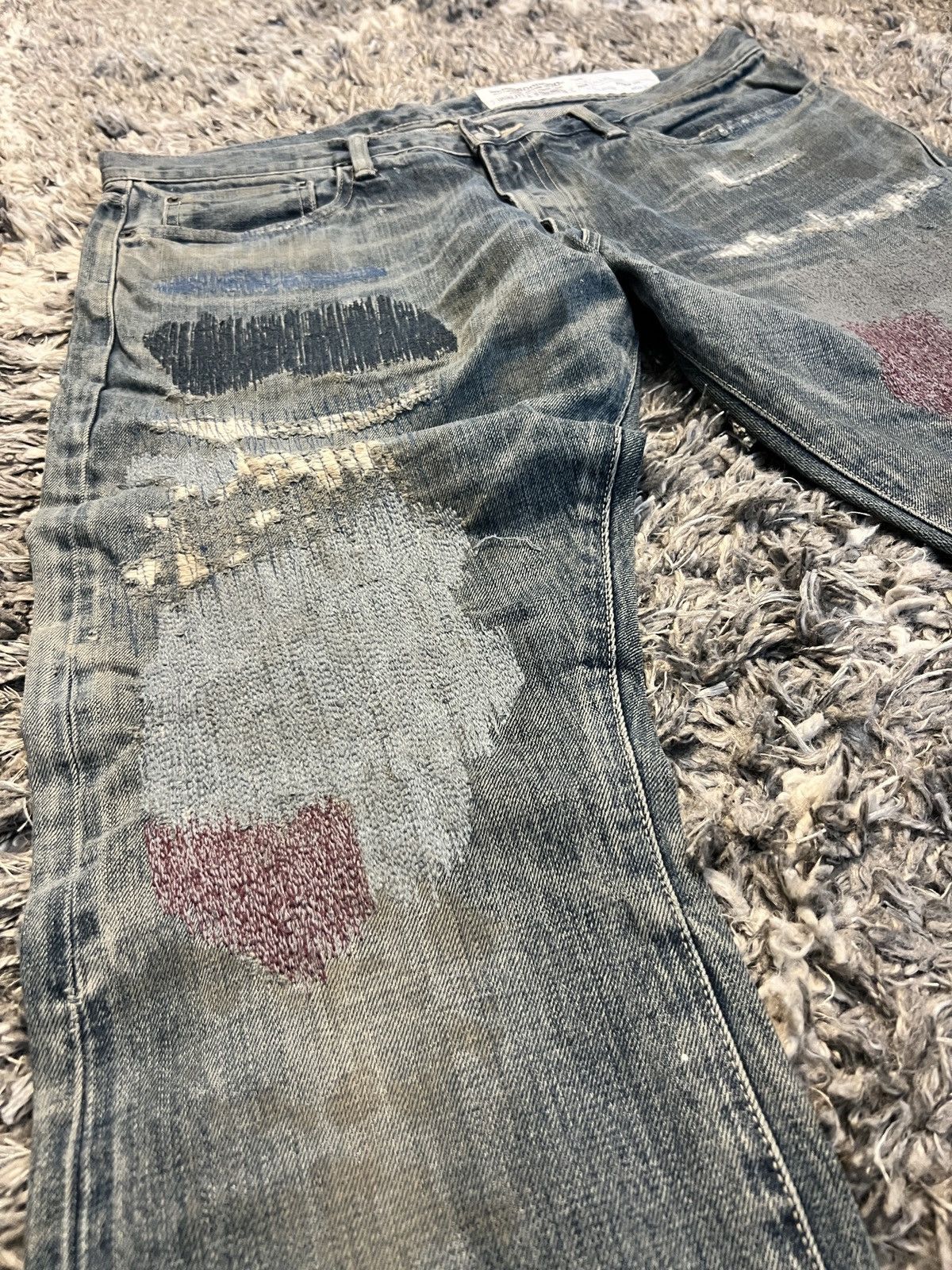 Neighborhood Neighborhood 2017 “Gritty Savage” Limited Edition Denim Size US 34 / EU 50 - 7 Thumbnail