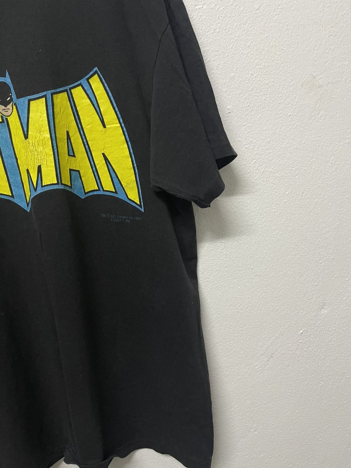 DC Comics VINTAGE 80s BATMAN X LOGO 7 TSHIRT RARE Size US XL / EU 56 / 4 - 3 Thumbnail