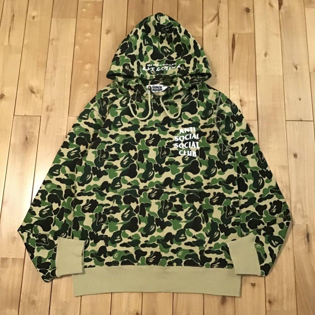 Anti Social Social Club × Bape BAPE × ANTI SOCIAL SOCIAL CLUB ABC camo pullover hoodie APE Size US L / EU 52-54 / 3 - 2 Thumbnail
