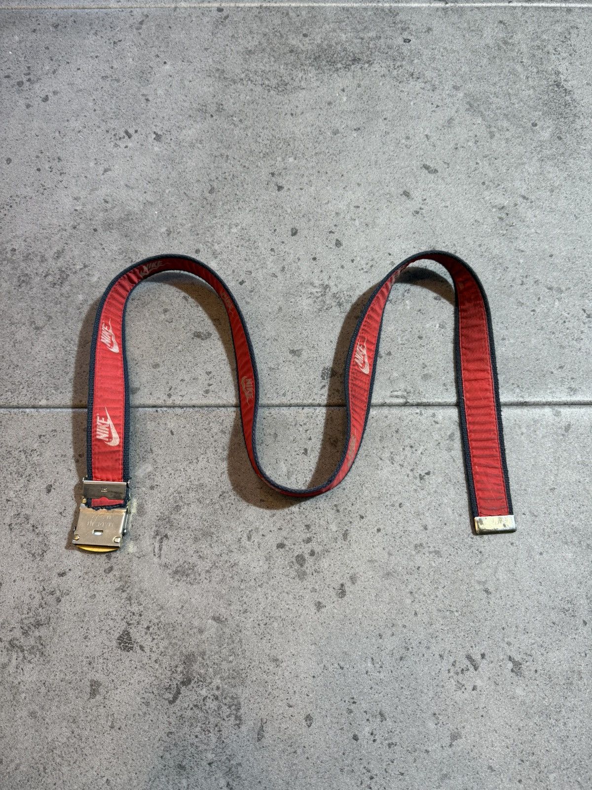 Nike × Vintage vintage 90s Nike made in USA belt pinterest vibe mini logo Size ONE SIZE - 1 Thumbnail